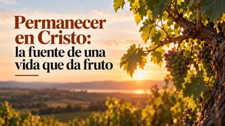 Permanecer en Cristo: la fuente de una vida que da fruto | Fe que Satisface